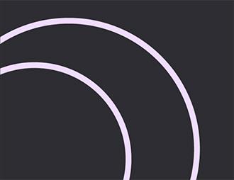 Non-interlocking lavender circles on black background