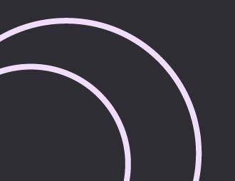 Non-interlocking lavender circles on black background